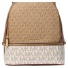Michael Kors Batoh Rhea Medium Signature Logo Backpack Camel Multi23