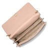 Daniela Large Saffiano Leather Crossbody Bag Soft Pinkinside