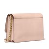 Daniela Large Saffiano Leather Crossbody Bag Soft Pinkback
