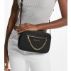 Michael Kors Jet Set Large Saffiano Leather Crossbody Bag Black412