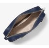 Michael Kors Jet Set Large Saffiano Leather Crossbody Bag Navy Silverb