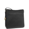 Michael Kors Jet Set Travel Large Logo Messenger Bag Blackc