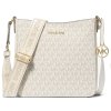 Michael Kors Jet Set Travel Small Signature Logo Messenger Bag Lt Cream Multi22