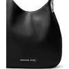 Michael Kors Lillie Chain Leather Hobo Black Silvercrop