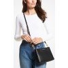 Michael Kors Trisha Medium Pebbled Leather Crossbody Bag Blackcc