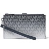 Michael Kors Jet Set Large Ombré Signature Logo Wristlet Navy234