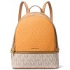 Michael Kors Batoh Rhea Medium Signature Logo Backpack Pop Orange Multi2234