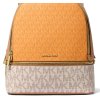 Michael Kors Batoh Rhea Medium Signature Logo Backpack Pop Orange Multi223
