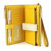Michael Kors Jet Set Double Zip Phone Wallet Wristlet Jasmine Yellowopen