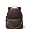 Michael Kors Batoh Slater Medium Logo Backpack Brown2