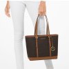 Michael Kors Jet Set Travel Small Logo Top Zip Tote Bag Brownd6