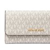 Michael Kors peněženka Jet Set Large Signature Logo Tri Fold Wallet Vanilla32