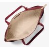 Michael Kors Kabelka Charlotte Large Saffiano Leather Top Zip Tote Bag Cherryb