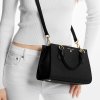 Michael Kors Marilyn Small Saffiano Leather Crossbody Bag Blackch