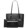 Michael Kors Kabelka Charlotte Large 3 in 1 Signature Logo Tote Bag Blackd