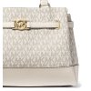 Michael Kors Reed Small Signature Logo Satchel Light Cream Multie