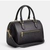 COACH Kabelka Rowan Satchel Bag Crossgrain Leather Gold Blackd