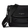 Karl Lagerfeld Paris Cara Messenger Handbag Black Silverij