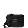 Karl Lagerfeld Paris Cara Messenger Handbag Black Silveri