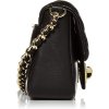 Karl Lagerfeld Womens Agyness Crossbody Black Goldc