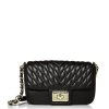 Karl Lagerfeld Womens Agyness Crossbody Black Goldz