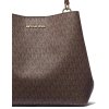Michael Kors Pratt Medium Signature Logo Shoulder Bag Brownh
