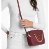 Michael Kors Jet Set Large Saffiano Leather Crossbody Bag Cherryg