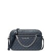 Michael Kors Jet Set Large Signature Logo Crossbody Bag Navya