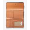 Michael Kors Jet Set Large Signature Logo Tri Fold Wallet Camel Multib