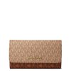 Michael Kors Jet Set Large Signature Logo Tri Fold Walletpp