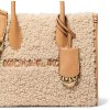 Michael Kors Mirella Small Faux Shearling Crossbody Bag Peanutg