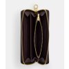 Coach Long Zip Around Wallet In Signature Canvas Gold Wallnut Blackb