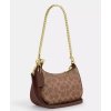 COACH Kabelka Teri Mini Crossbody Bag In Signature Canvas Gold Tan Brownc