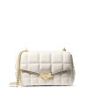 Michael Kors Soho Large Quilted Shoulder Bag Light creamu