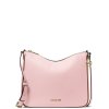 Michael Kors Nayla Medium Pebbled Leather Messenger Bag powder blushf