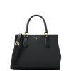 Michael Kors Marilyn Medium Saffiano Leather Satchel Black