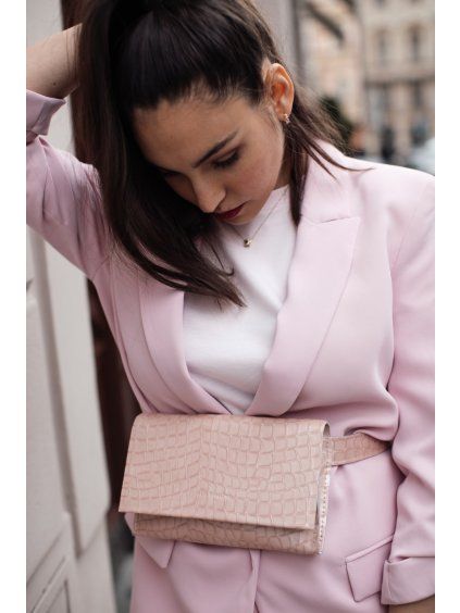 baby pink croco