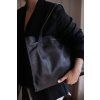 .tote bag AKI. | textured | .black.