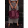 .tote bag. | textured | .wild berry.