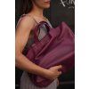 .tote bag. | textured | .wild berry.
