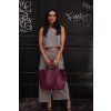 .tote bag. | textured | .wild berry.
