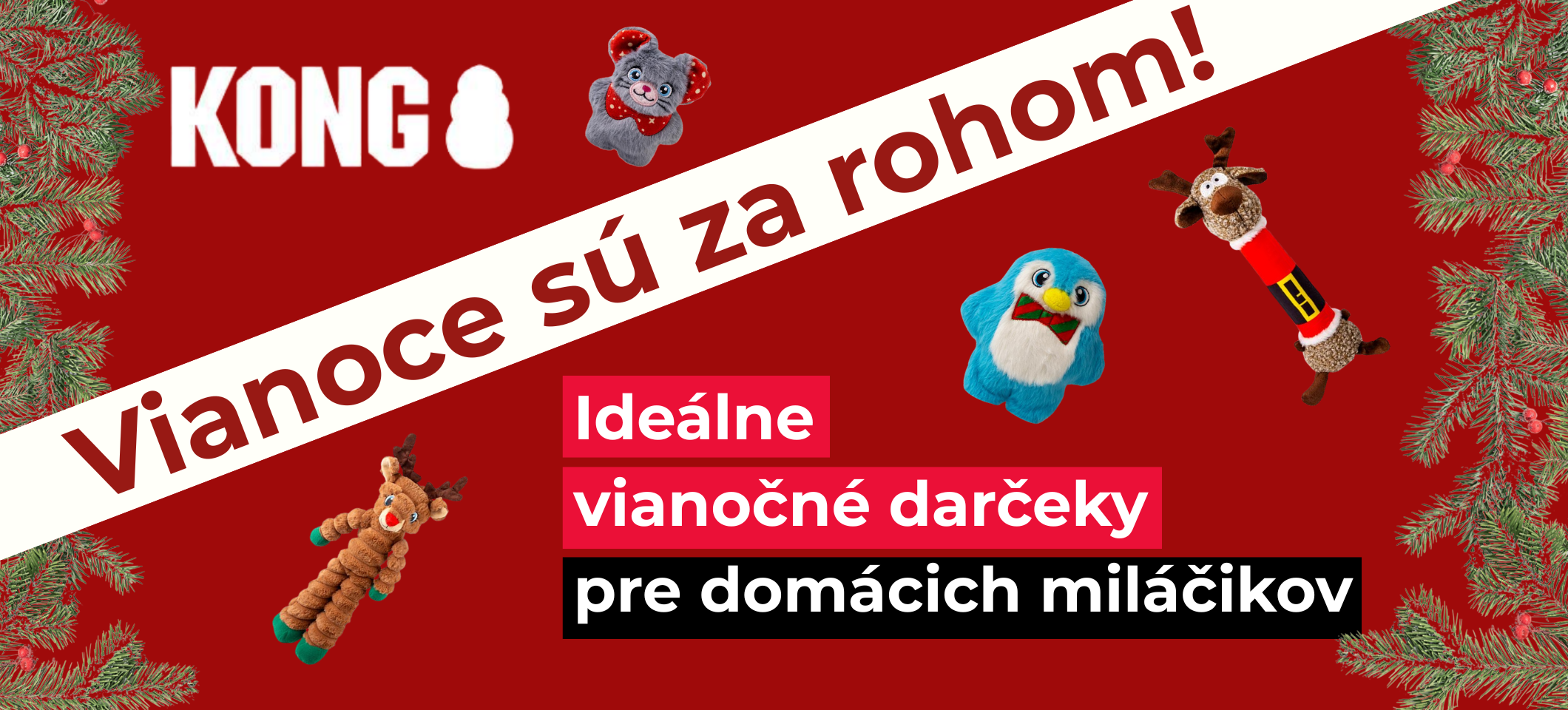 Vianočné hračky KONG