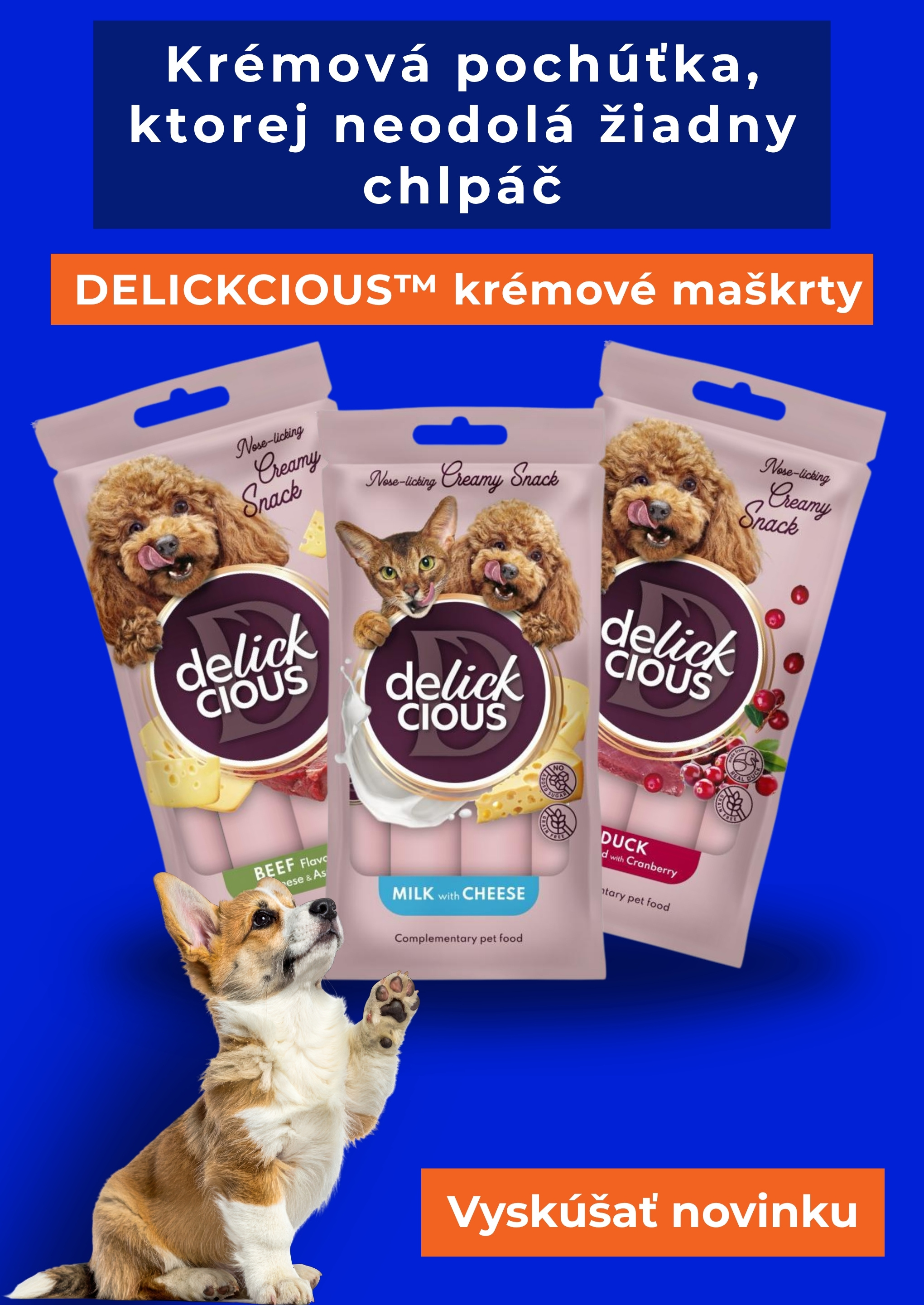 DELICKCIOUS™ krémové maškrty