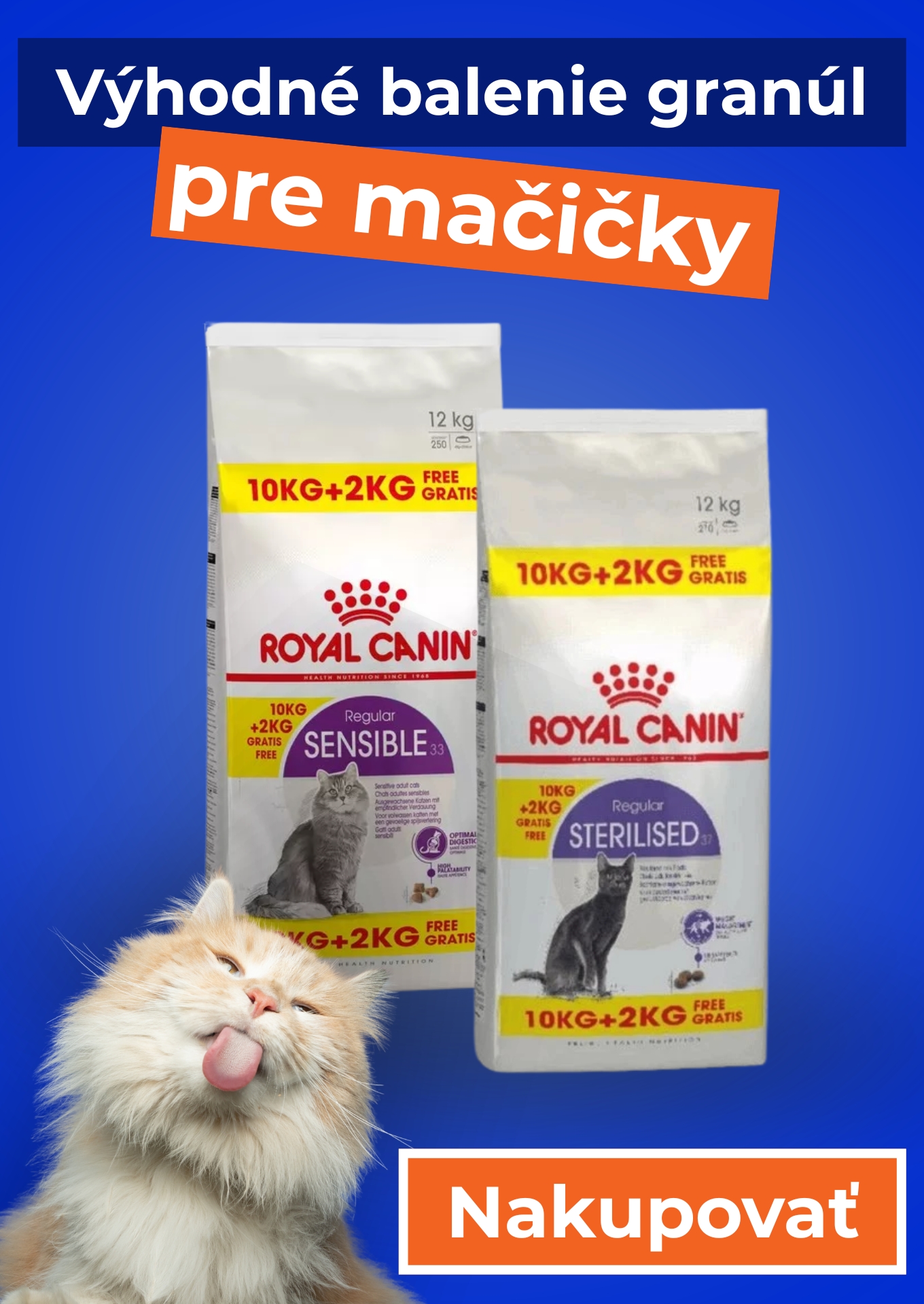 Royal Canin balenia granúl pre mačky 10 + 2