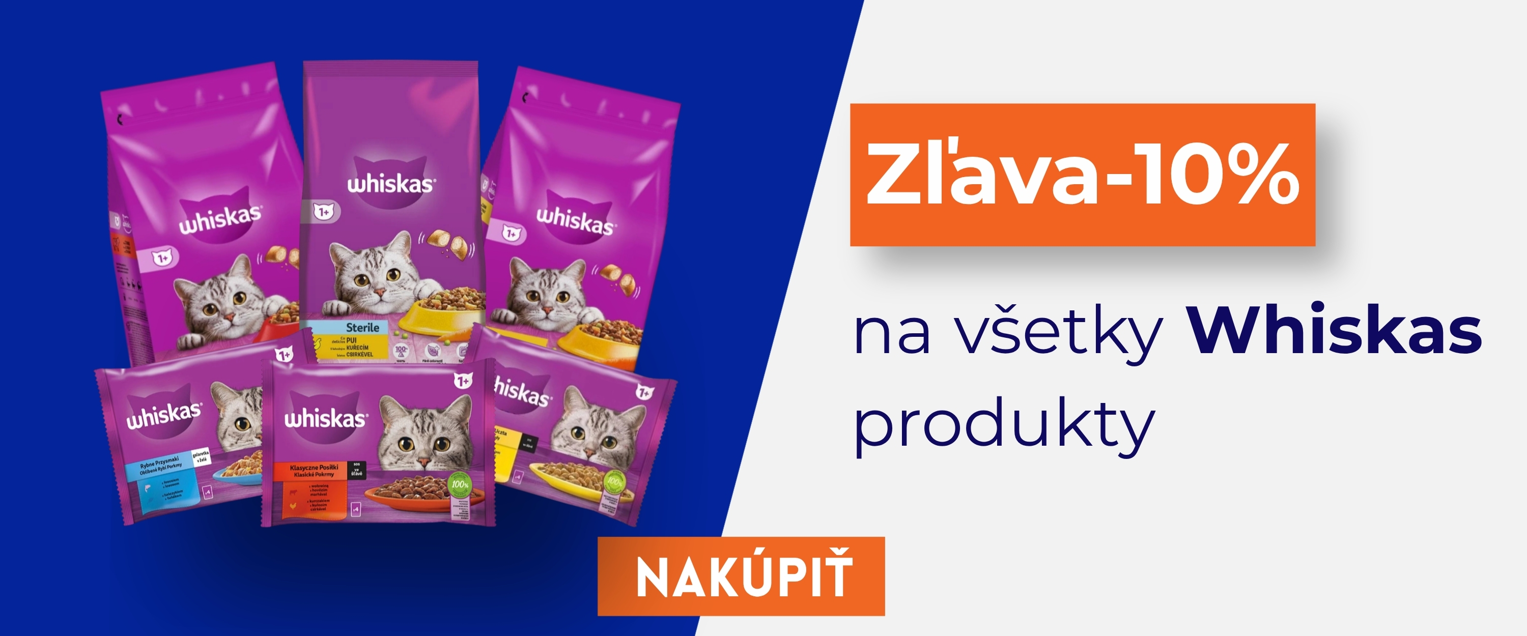 Akcia na whiskas produkty