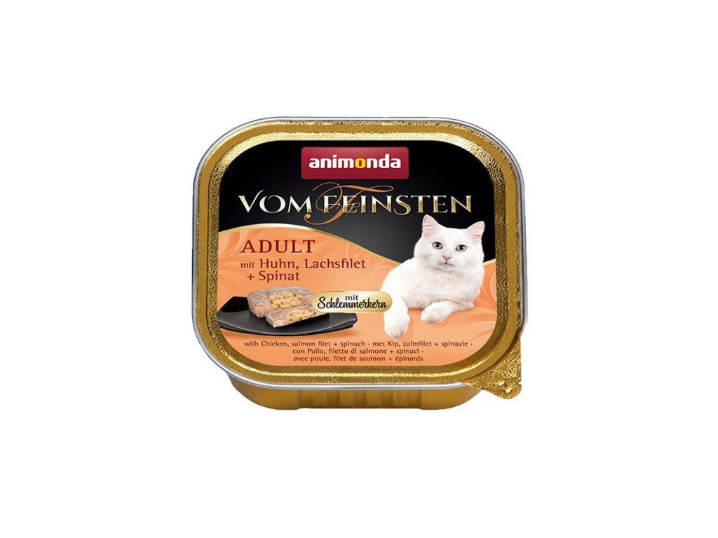 animonda vom feinsten adult gurman kuracie a losos so spenatom 100g