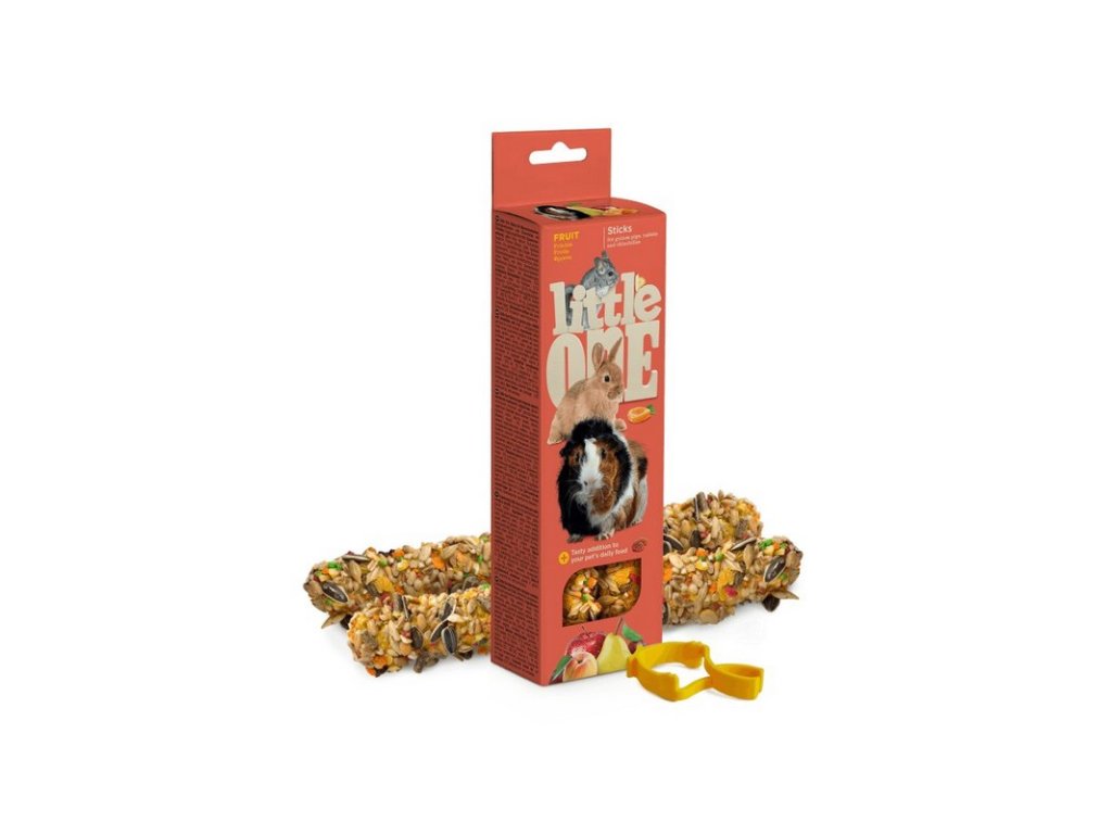 little one tycinky s ovocim pre morcata kraliky a cincily 2 x 60 g 4602533784431