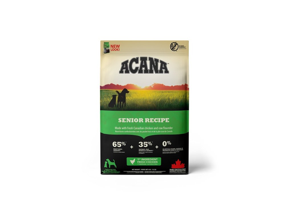 Acana Heritage senior 6 kg granule pre starších psov
