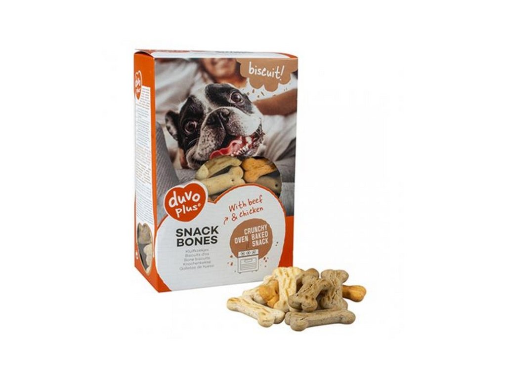chrumkava pochutka duvo biscuit snack bones pre psov 500 g 5414365350109