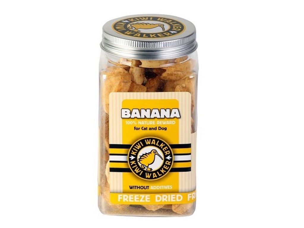 Kiwi walker pamlsky pre psov suseny banan 70g 8596075002862